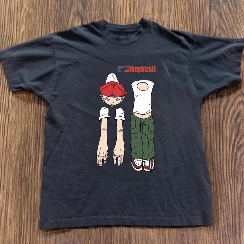 Gildan Men Black T-Shirt, Simpbizkit Black Band Tee
